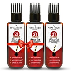 pha-21-herbs-hair-oil-with-comb-applicator-controls-hair-fall-dandruff-buy-2-get-1-free-petal-herbs